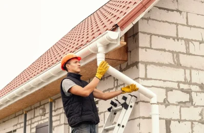 Pose et remplacement de gouttières à Coudres